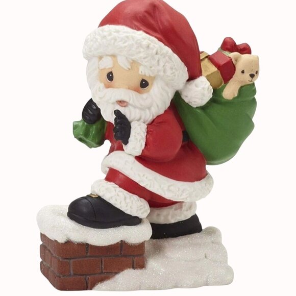 Precious Moments Christmas Santa Figurine May Your Every Wish Come True 181021 - Picture 1 of 11